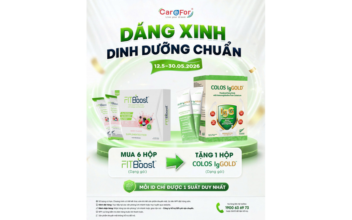 ƯU ĐÃI THÁNG 5: "DÁNG XINH – DINH DƯỠNG CHUẨN"