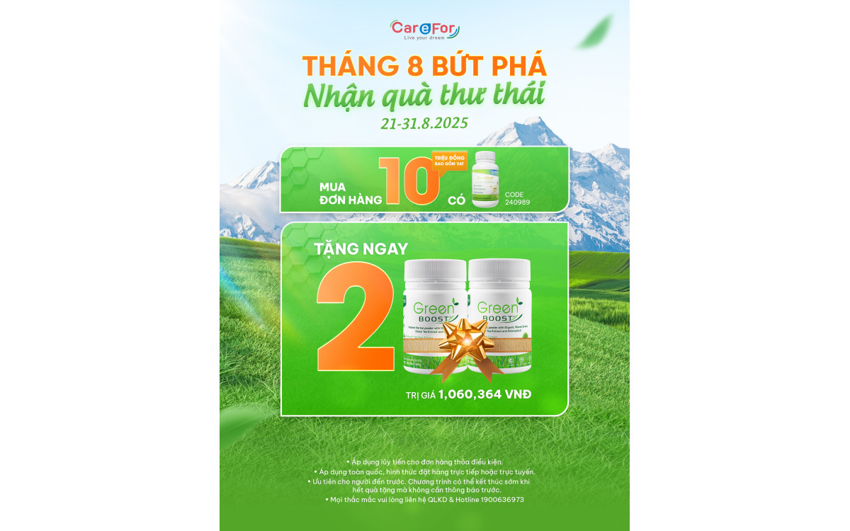 CTKM “THÁNG 8 BỨT PHÁ – NHẬN QUÀ “THƯ THÁI”